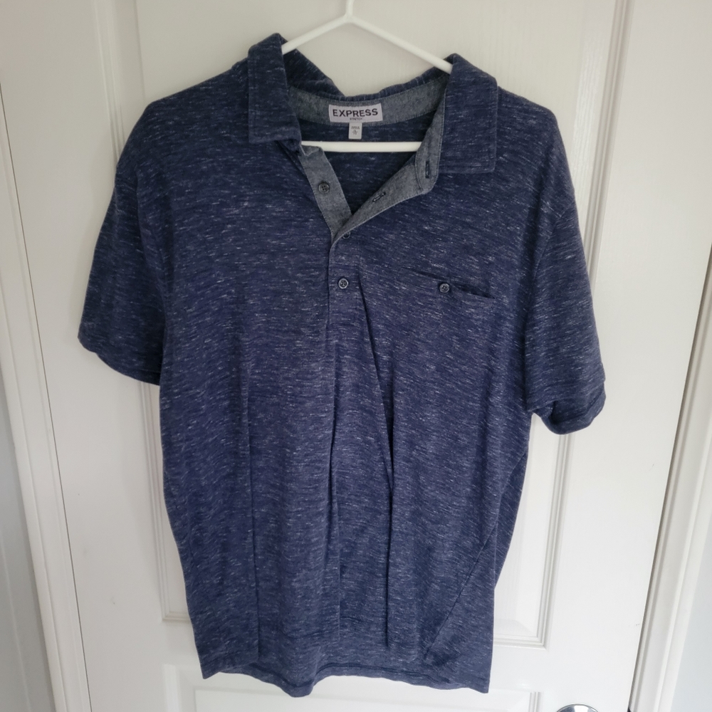 Blue Extra Large Express Polo Shirt